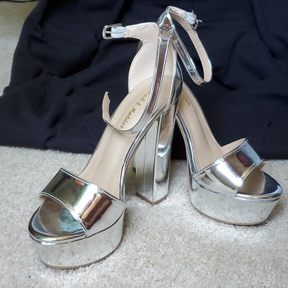 Silver/Metallic Heels by Mark & Maddux